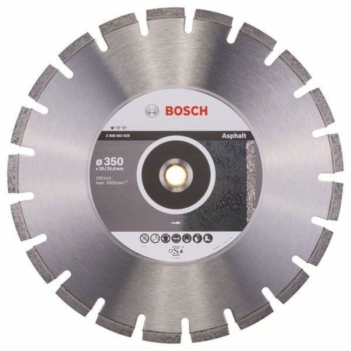 Bosch Круг алмазний відрізний PF Asphalt 350х20/25,4 асфальт
