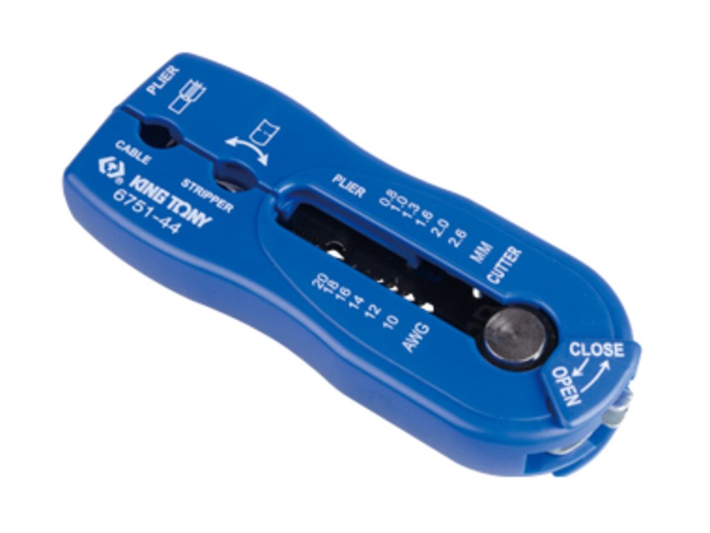 KING TONY Стриппер многофункциональный для зачистки и резки провода 6751-44 | 6751-44