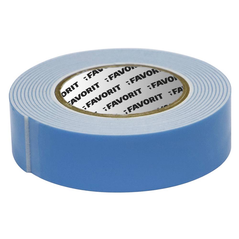 Стрічка двобічна піноподібна, тип Профі, 25мм х 5м Favorit | 10-479