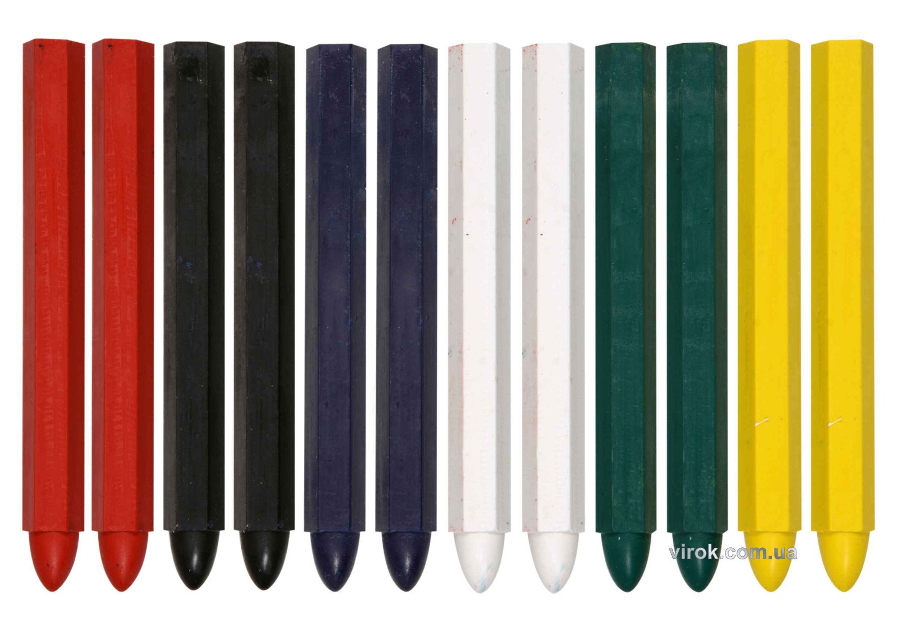 YATO Крейда маркувальна для різних поверхонь YATO : 120 x 12 мм, різні кольори, 12 шт  | YT-69930