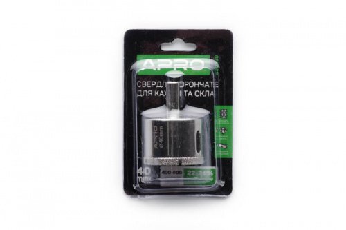 Сверло трубчатое с алмазным напылением 40мм APRO