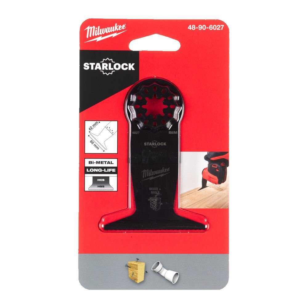 MILWAUKEE Полотно BiM STARLOCKдля б/функціонального інструмента, 65x42мм (мультіматеріал) | 48906027