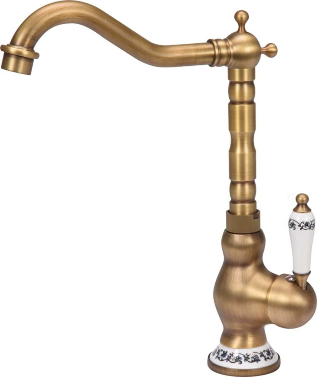 FALA Змішувач води для кухонної раковини "RETRO BRONZE 4" з кульовим регулятором  | 75833