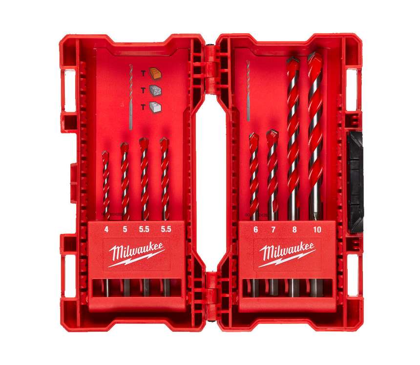 MILWAUKEE Набор ударных сверл по бетону Premium 8шт (4-10мм) | 4932471193