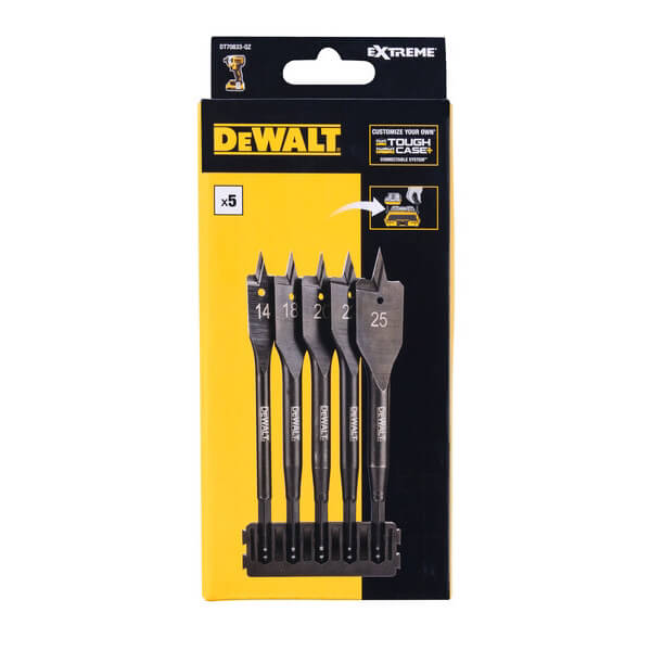 Касета з перовими свердлами DeWALT, EXTREME IMPACT, 6 шт, L = 152 мм, 1/4 " | DT70833