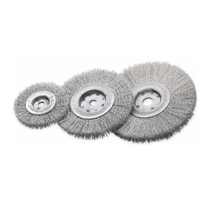 Щетка цилиндрическая однорядная 178х14х12-30 мм, Стальная Нерж. проволока 0.3 мм LESSMANN