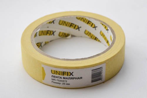 Лента клейкая малярная 25мм*40м MR-7520472 UNIFIX