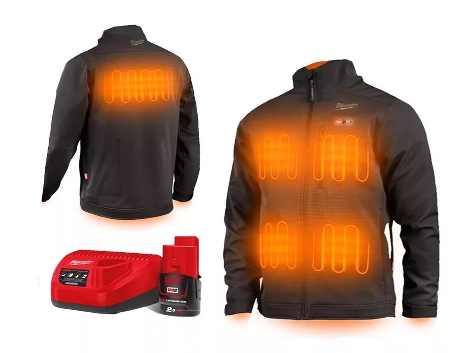 MILWAUKEE Куртка с подогревом размер "XXXL"M12HJBL5-201 +з/у +аккумулятор | 4932492945