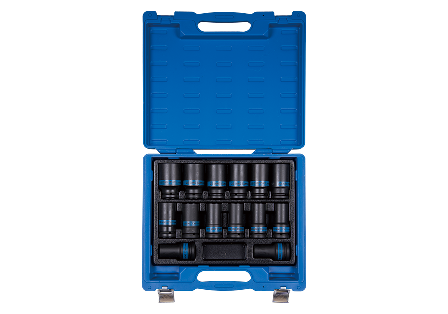 KING TONY Набор головок ударных длинных 3/4" (19~41 mm) 14 предметов | 6414MP