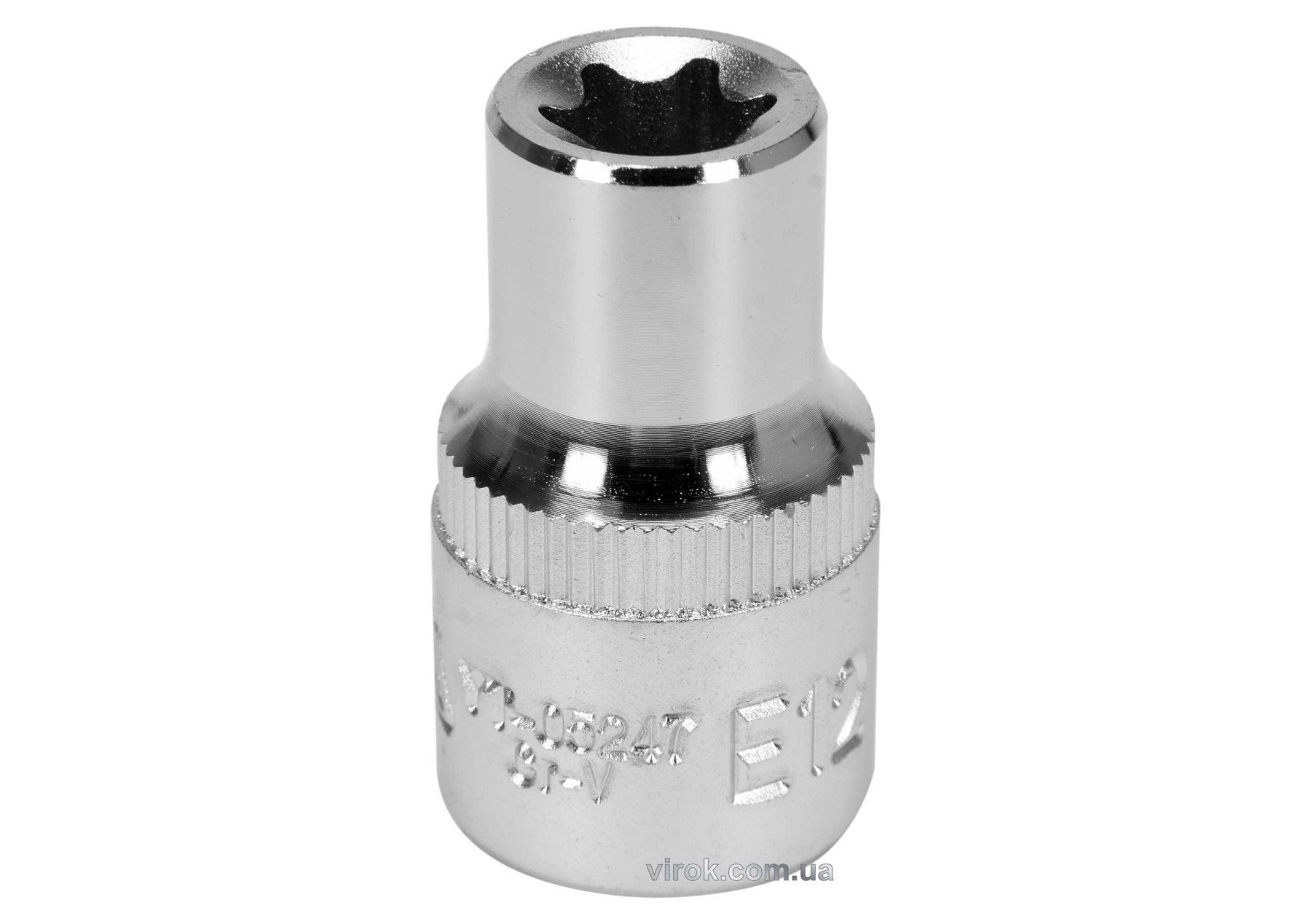 YATO Головка торцева YATO : TORX E12, квадрат 1/2", CrV, DIN 2124  | YT-05247