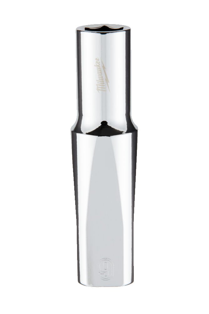 MILWAUKEE Головка хромована метрична подовжена 3/8'', 9мм | 4932478353