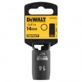 Головка торцева ударна "IMPACT" DeWALT, коротка, 1/2" х 14 мм, шестигранна | DT7532
