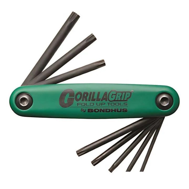 Набор ключей BONDHUS ( БОНДХУС ) Tamper Resistant TORX GorillaGrip Fold Ups 12638