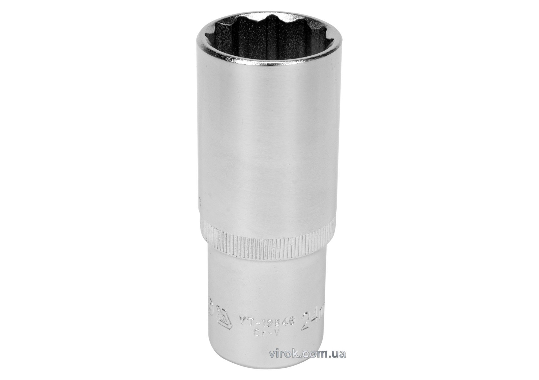 YATO Головка торцева 12-гранна YATO : подовжена, квадрат 1/2", М= 24 мм, L= 77 мм  | YT-12946