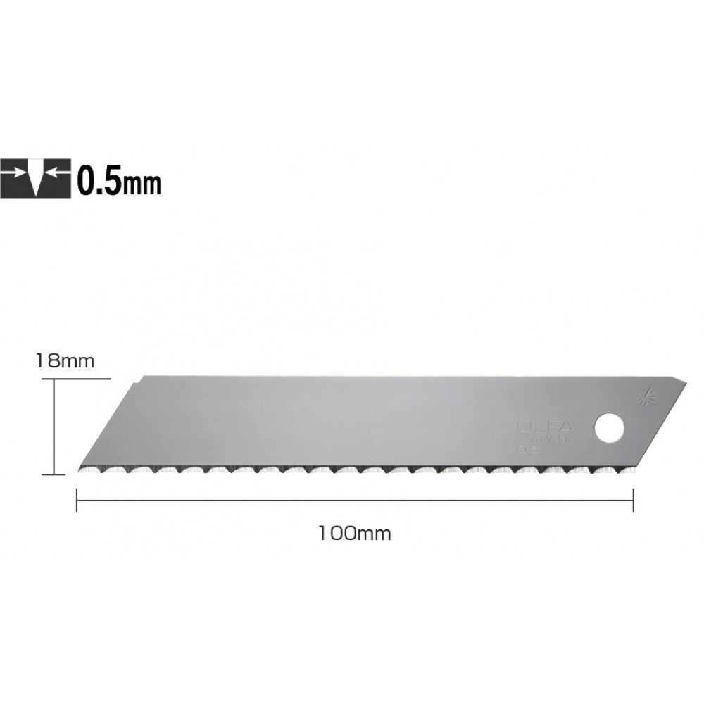Лезвие OLFA LWB-3B INSULATION BLADE 100х18мм 3шт, 0,5мм (325510) (вместо C132401)