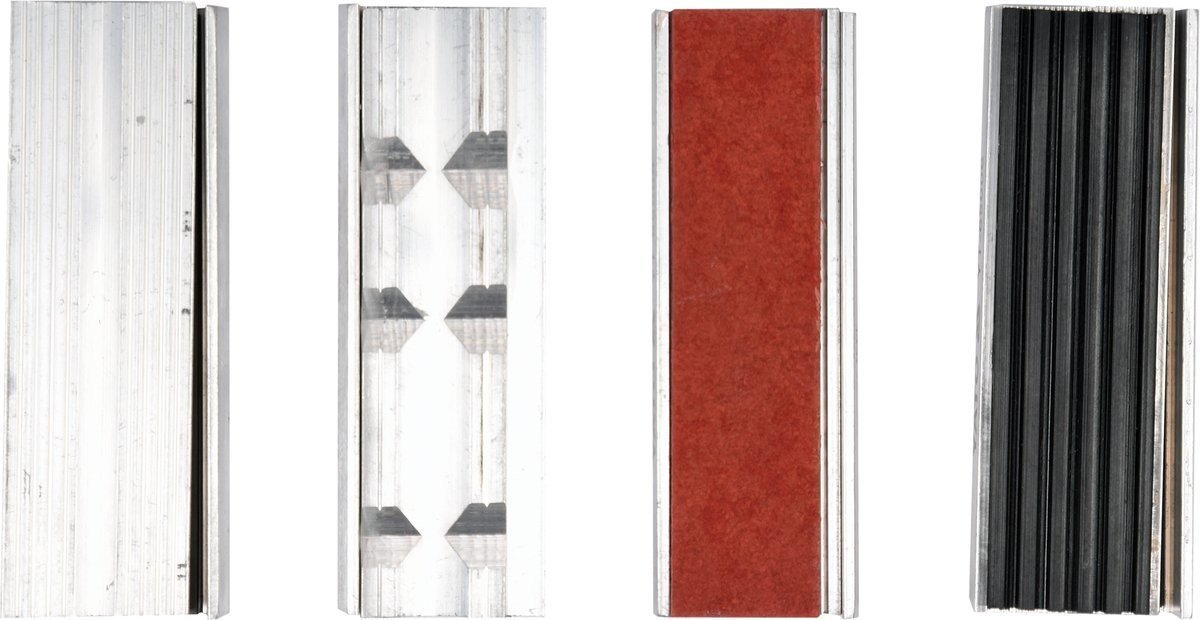 YATO Губки змінні до лещат м'які YATO: b=100мм, з алюмінієвою основою і магнітним кріпленням, 4 пари