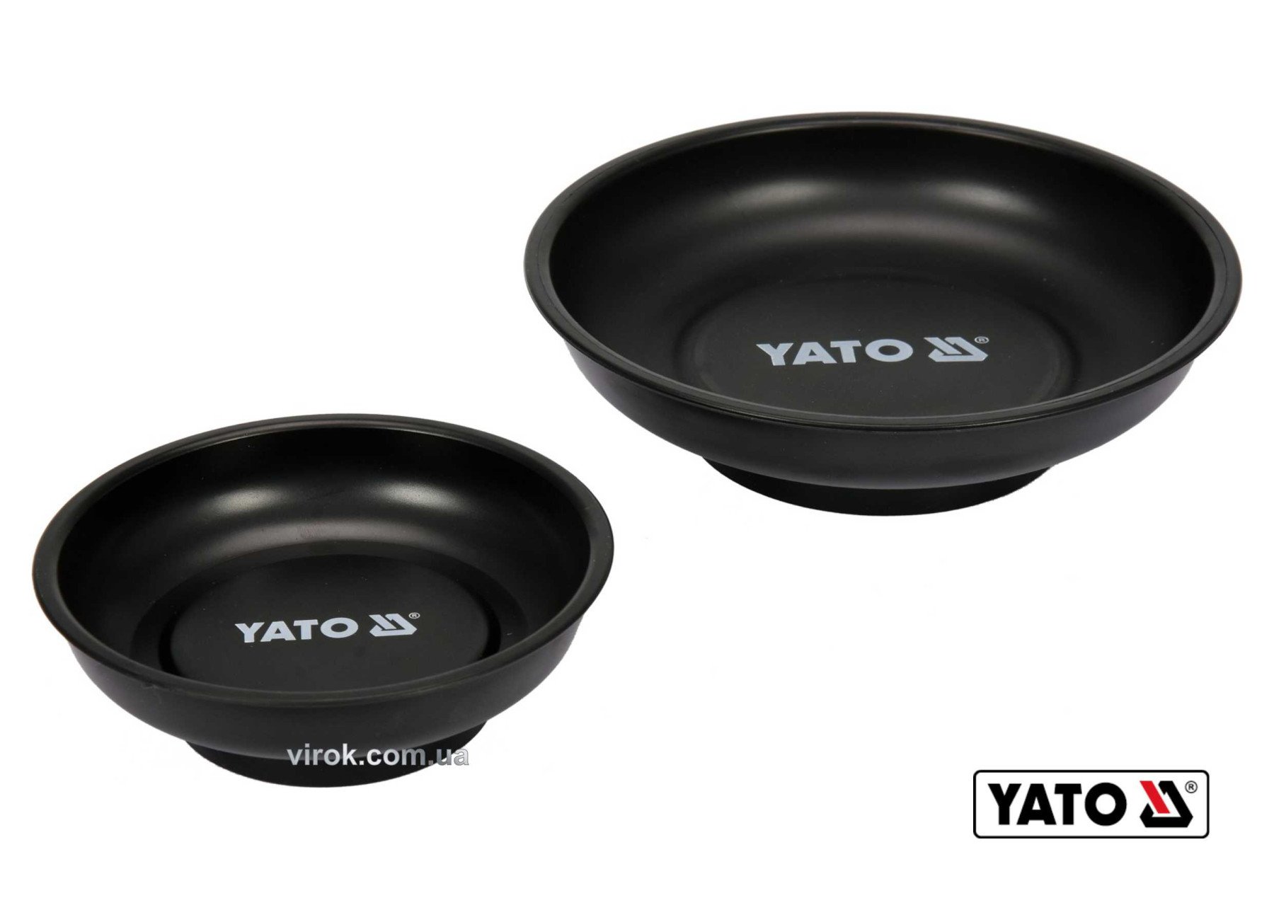 YATO Миски магнітні круглі YATO : Ø= 150 і 108 мм, 2 шт  | YT-08302