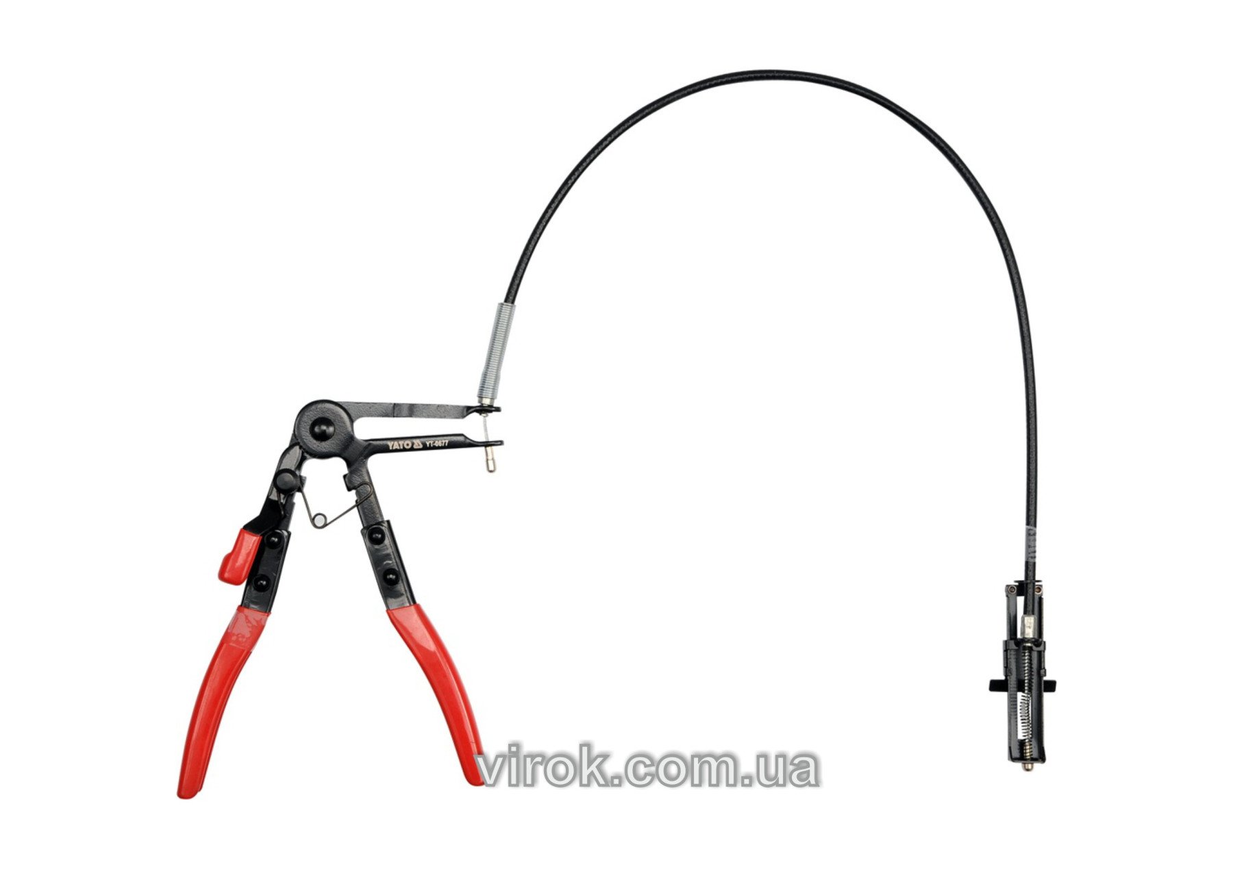 YATO Затискач хомутів YATO l= 210 мм з гнучким тросом l= 615 мм  | YT-0677