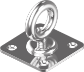 Кольцо-вертлюг на квадратной пластине M 8396