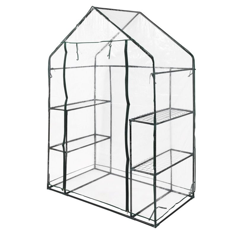 FLO Міні-теплиця присадибна складана , 143х 73х 195 см з плівкою ПВХ  | 90030