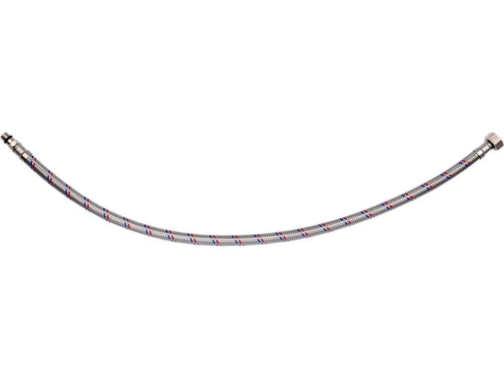 Шланг водопровідний з опліткою з нерж сталі FALA l= 500мм Ø= 8/12, з'єдн F-3/8" х M-M10x1- 17мм 1МПа