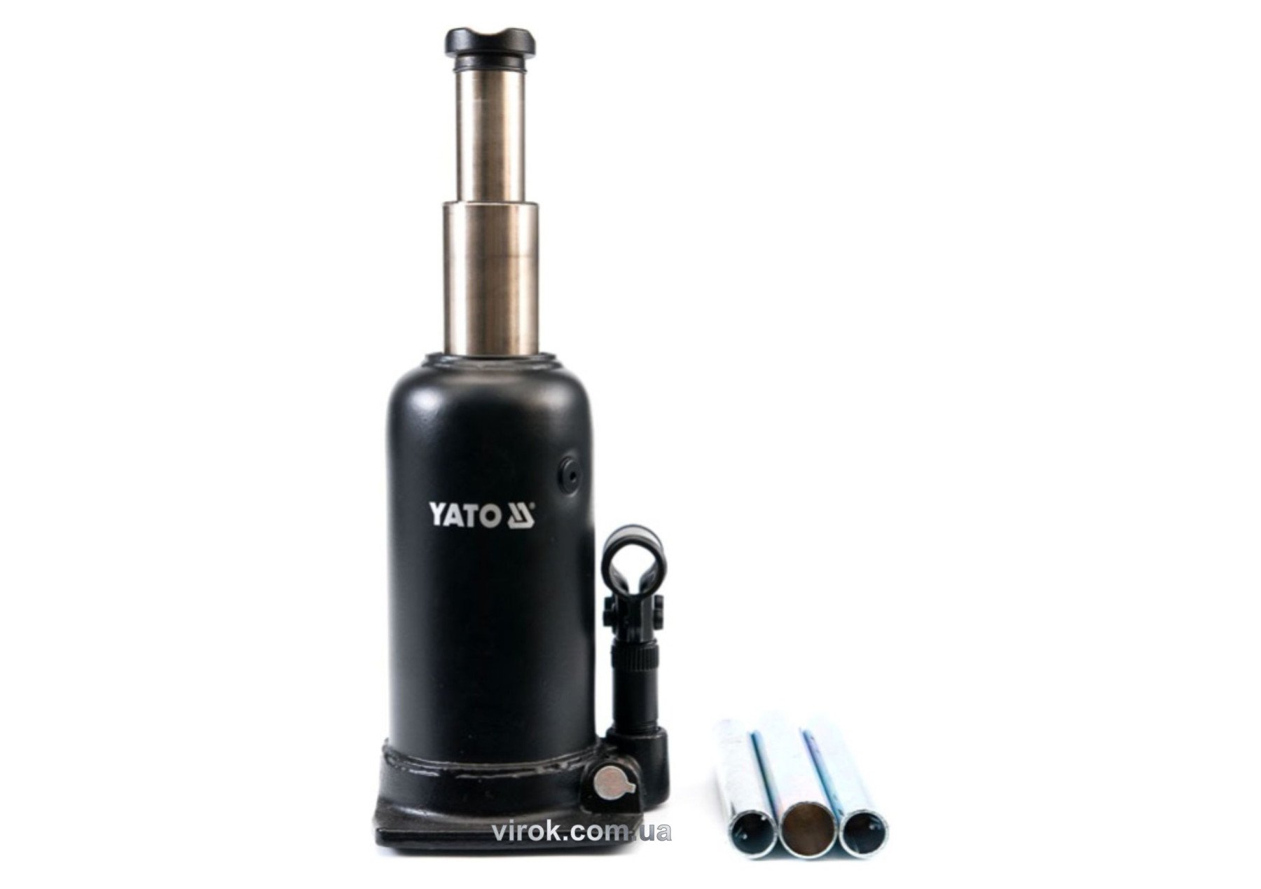 YATO Домкрат гідравлічний стовбцевий YATO : 5 т, H = 220 - 500 мм, подвійний шток  | YT-1711