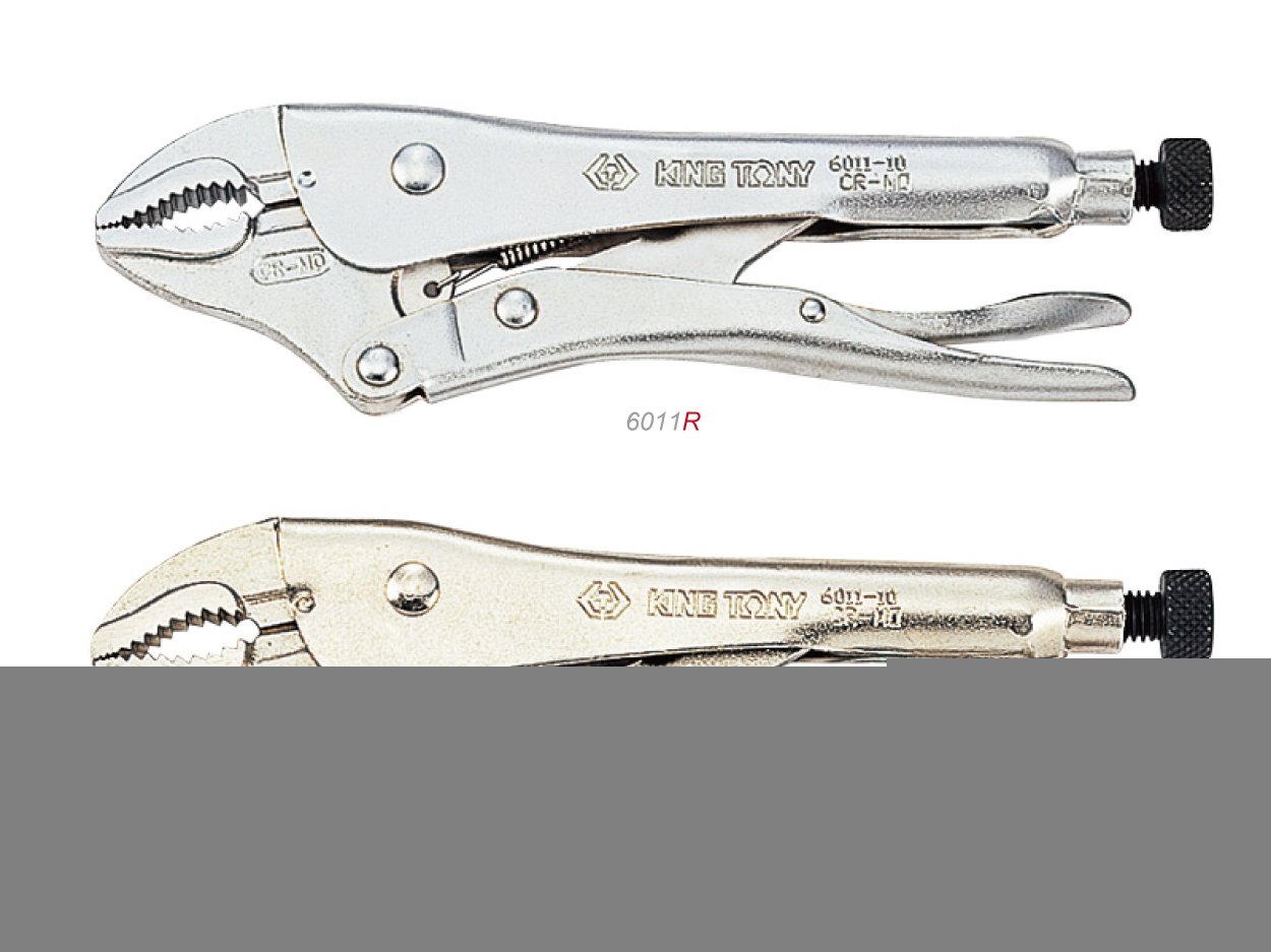 KING TONY Захват пинцы с фиксатором 180мм (хром) (блистер) | 6011-07R