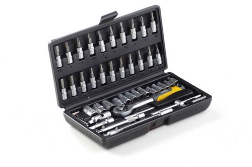 Набор насадок CrV 1/4 (46шт) Мастер СИЛА