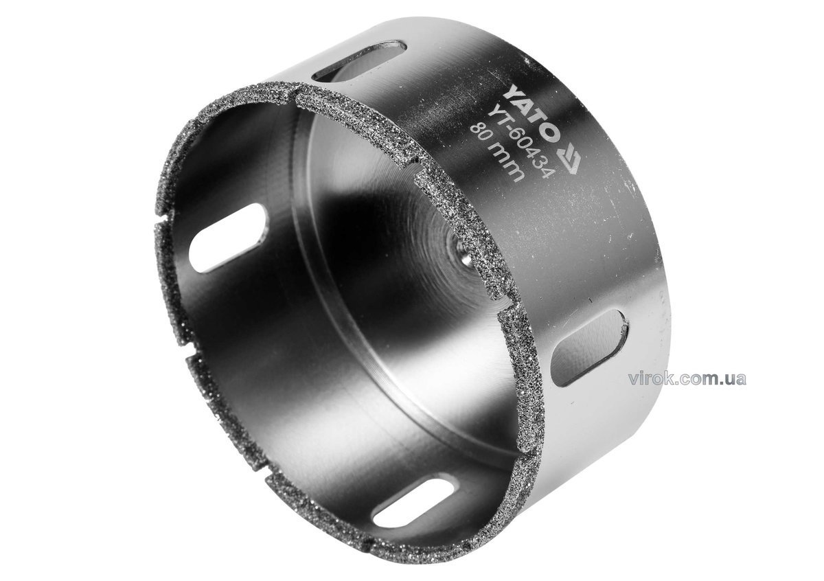YATO Свердло по гресу і кераміці YATO, Ø= 80 мм, при сухому і мокрому режимах  | YT-60434