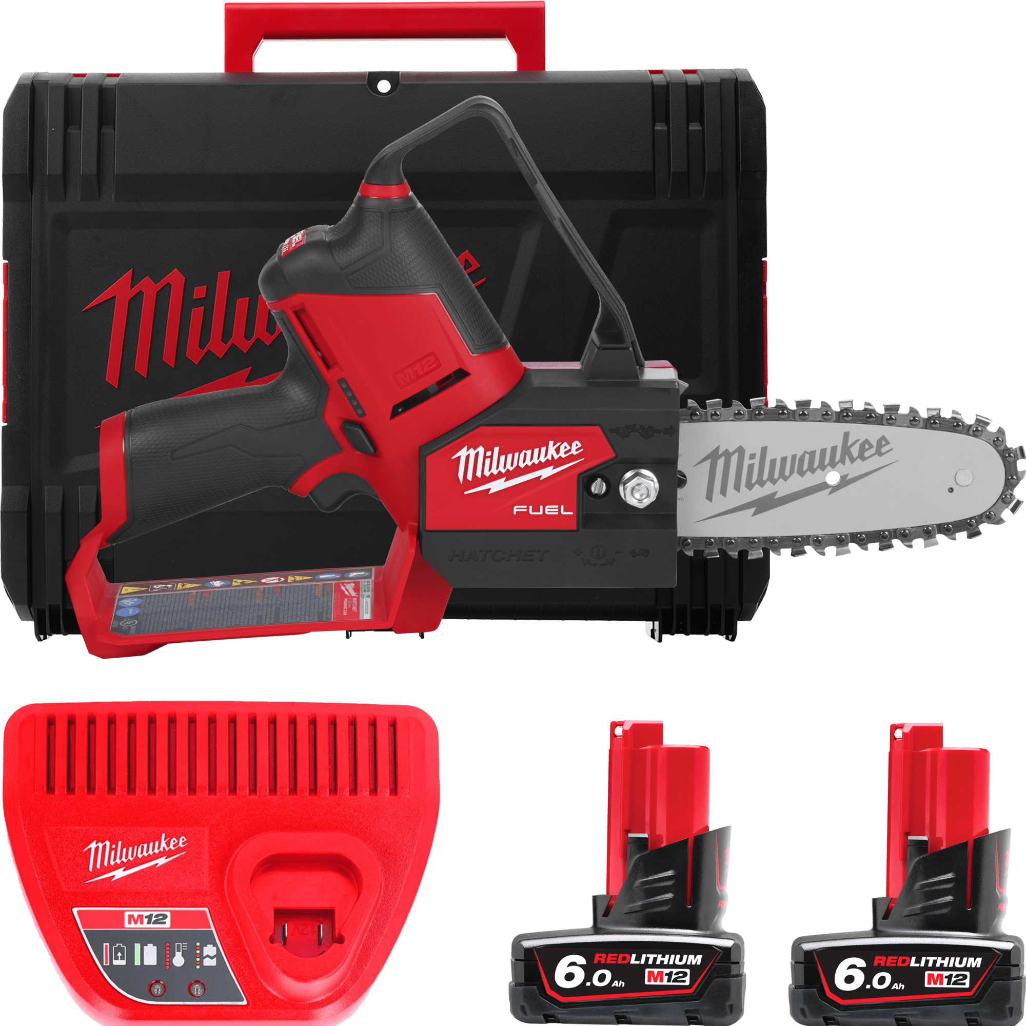 MILWAUKEE Аккумуляторная цепная пила шина 15 см M12 FUEL FHS-602X | 4933472212