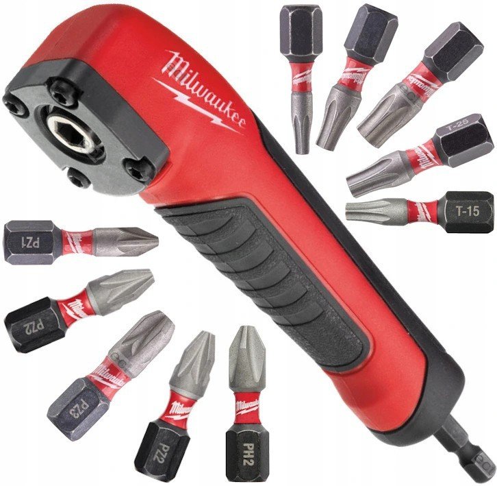 MILWAUKEE Насадка кутоваSHOCKWAVE з бітами (11шт) | 4932471274