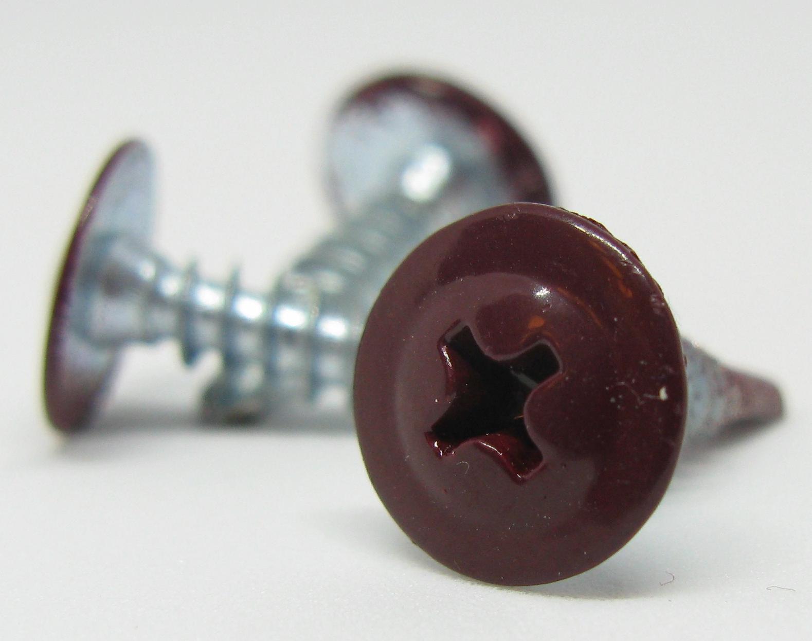 Саморез с прессшайбой 4,2х16 сверло цвета RAL