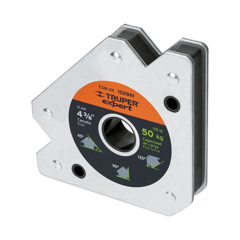TRUPER ESM-4X Кутник магнітний, для зварювання, до 50 кг кут 45°, 90°, 135°