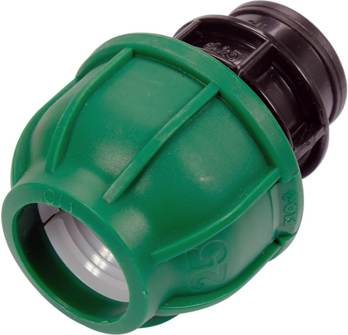 FLO Муфта до водяних пластикових труб з внутр. різьбою 25 мм- 1/2" поліпропіленова, для тиску 1 MPa 