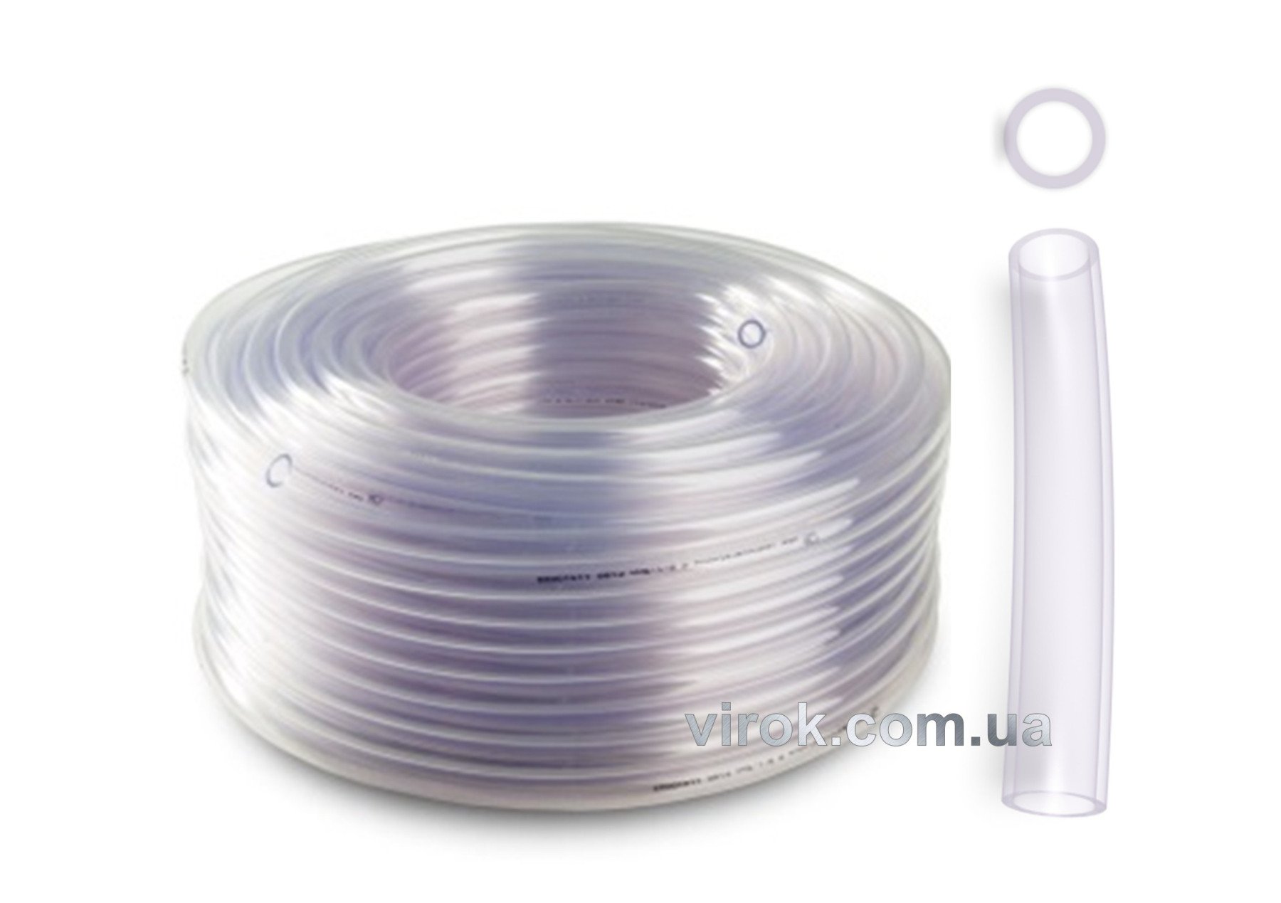 Шланг ПХВ 1-шаров . загал. признач. харчовий (Food) з роб. тиск. 0,05МПа, Ø=8 мм, t=1,5мм, l=50м