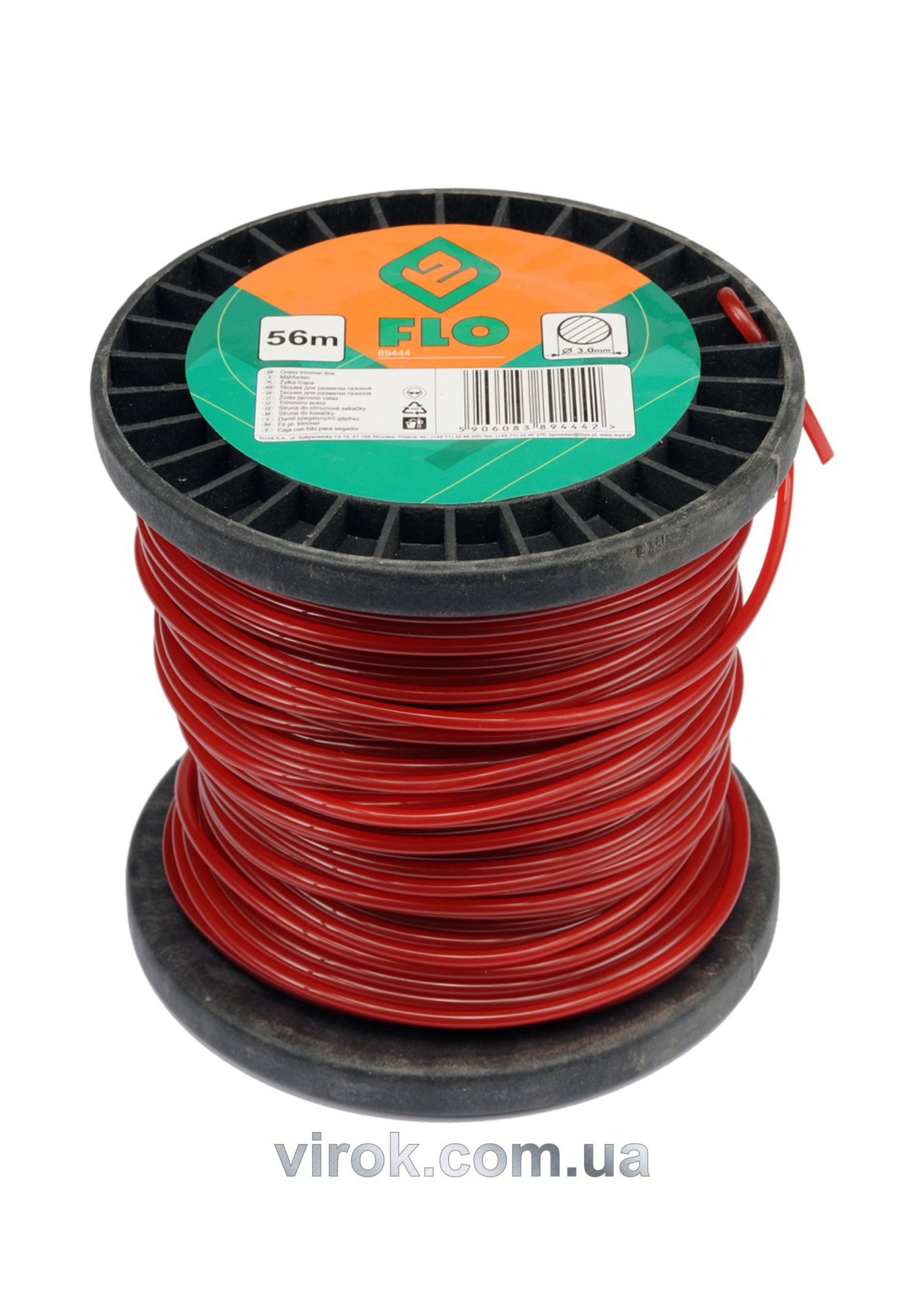 FLO Жилка для тримера квадратна 3,0 мм х 56 м  | 89454