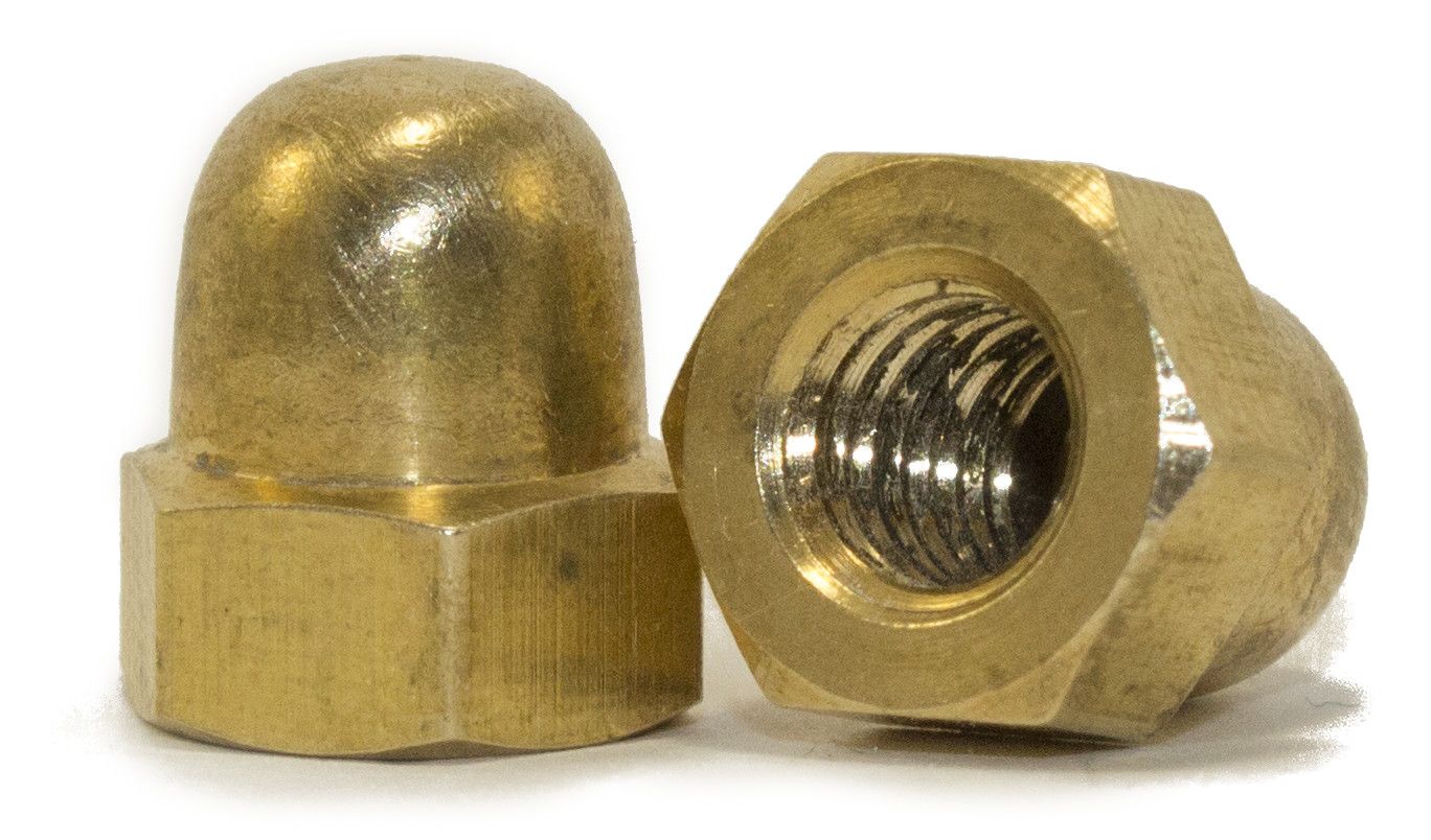 Гайка латунная колпачковая Din 1587 M8 (уп 100 шт.)