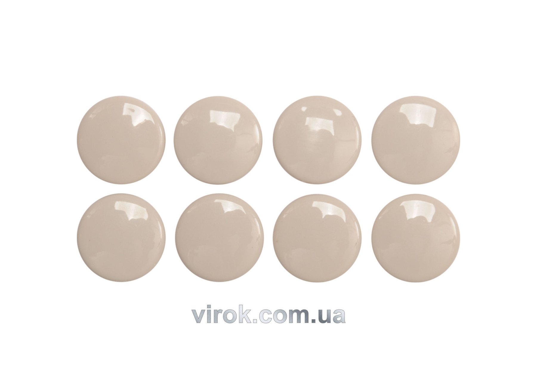 VOREL Наб. пластик. протект. 23мм/8шт-белые 74931