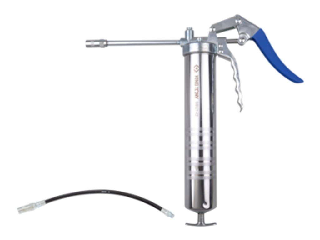 KING TONY Шприц плунжерный, 400 мл, гибкая насадка (резьба М10х1,0) | 9BU142T