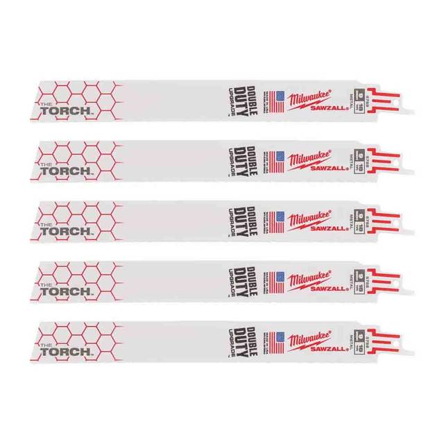 MILWAUKEE Полотно для шабельних пил TORCH, 230х1,4мм, (5шт), (метал)