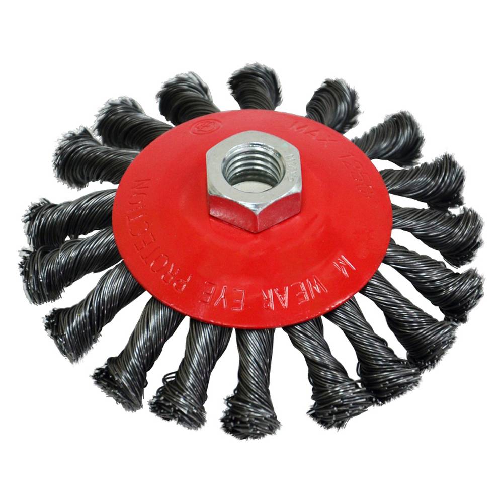 Щітка крацовка кругова закручена, 115мм Spitce | 18-211