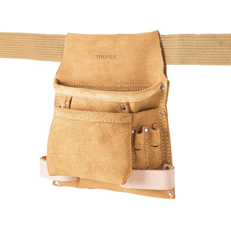 TRUPER POHE-10C Пояс столяра, Шкіра, 10 кишень 490х240мм