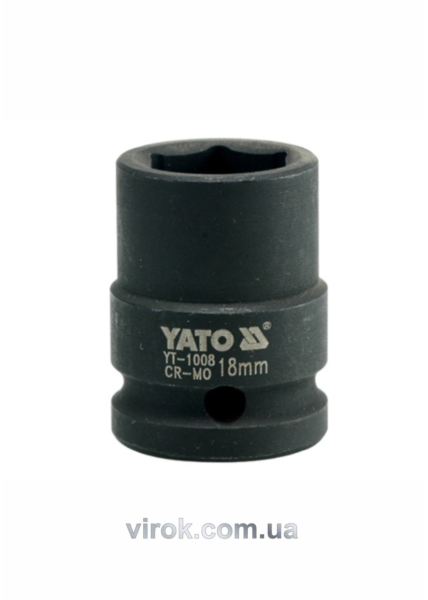 YATO Головка торцева ударна 6-гранна YATO : квадрат 1/2", М= 18 мм, L= 39 мм  | YT-1008