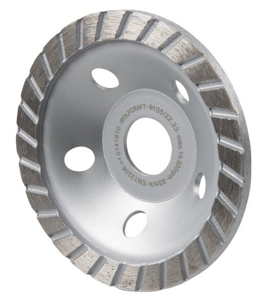 Wolfcraft Алмазная шлифовальная головка "Standard" Ø 105 x 22,2 // 8387000