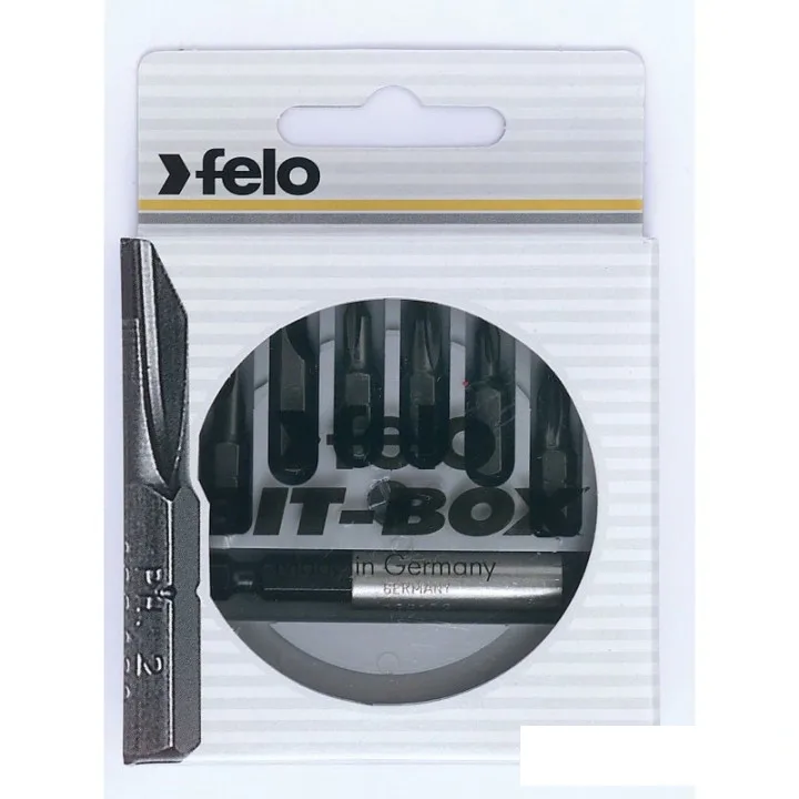 Набор бит 25 мм 5.0х0.8 / 6.5х1.2 / PZ1 / PZ2 / PH1 / PH2 / + держатель, 1/4 , С 6.3, 7шт, IP.