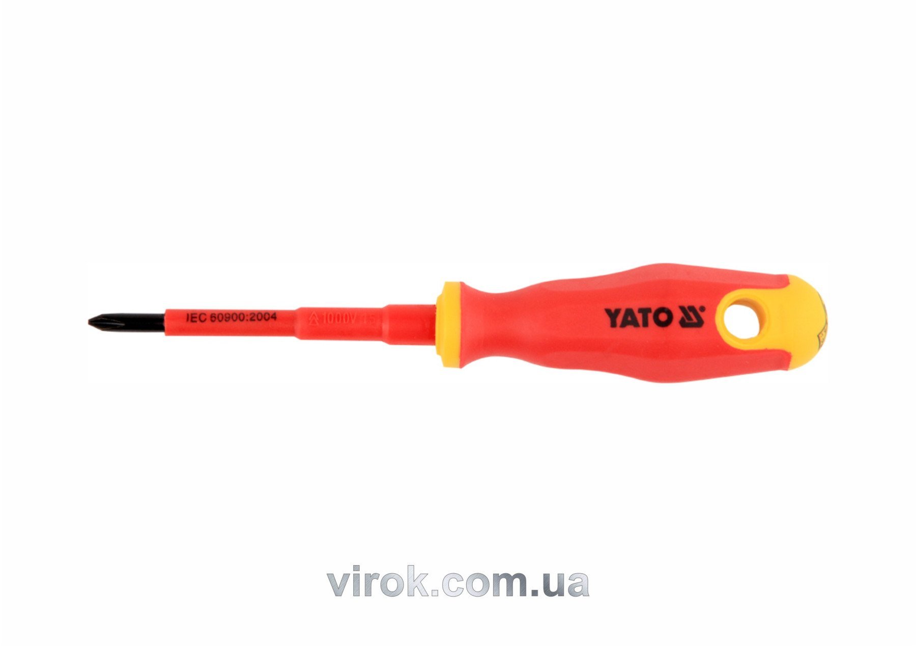 YATO Викрутка хрестова діелектрична ізольована YATO : PH1 x 80 мм. VDE до 1000V  | YT-2822