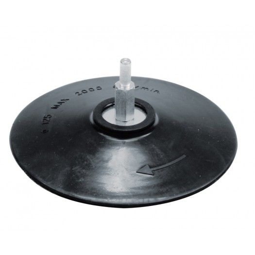 VOREL Круг-насадка шліфувальна з липучкою : Ø-125мм HEX(6-гран. хвостовик)  | 08312