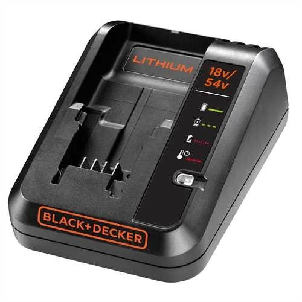 Зарядний пристрій BLACK+DECKER, для батарей 18, 54 В, вихідний струм 1 A, вага 0.60 кг