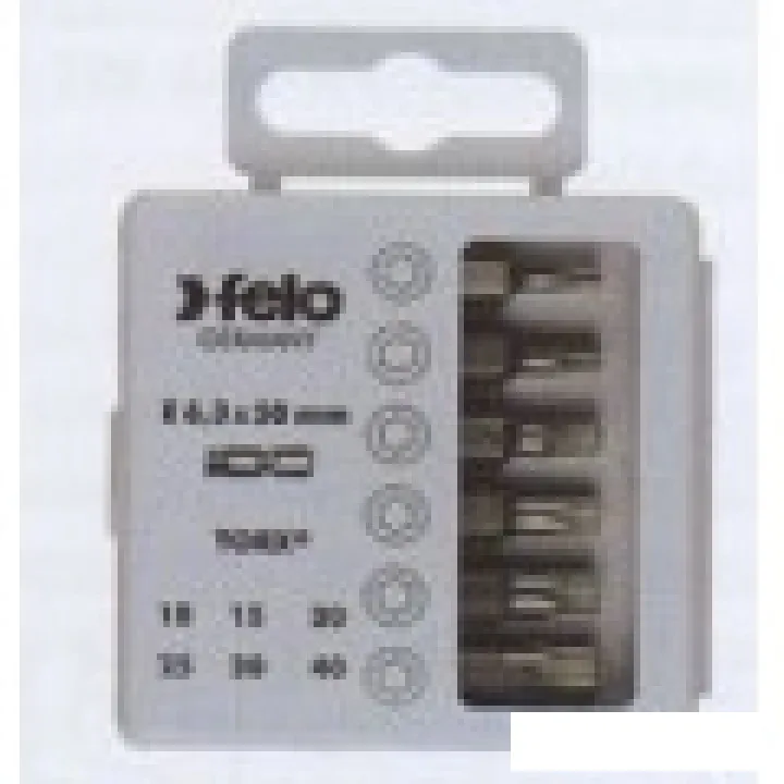 Набор бит 50 мм TX10 / TX15 / TX20 / TX25 / TX30 / TX40, 6 шт.