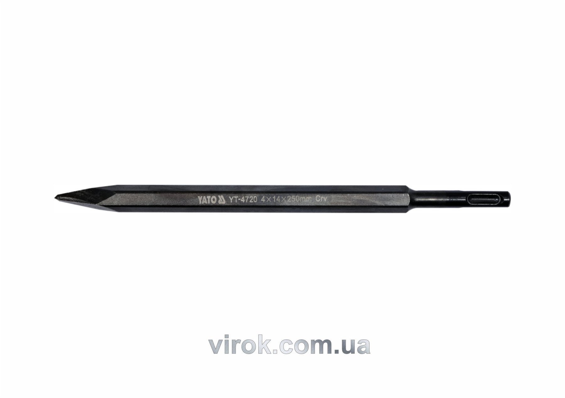 YATO Зубило "піка" YATO : SDS+, L= 4x14 x 250 мм. CrV  | YT-4720